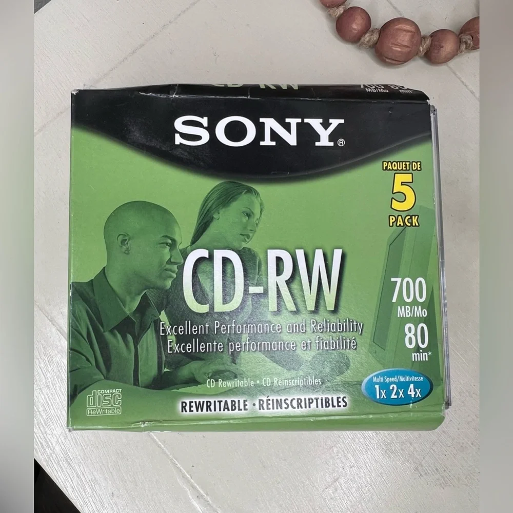 Brand New-SONY CD-RW80 4-Pack